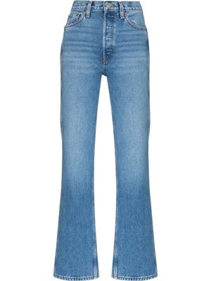 RE/DONE 90s high rise straight-leg jeans - Blue