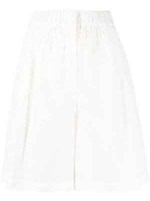 MSGM high-waisted shorts - White