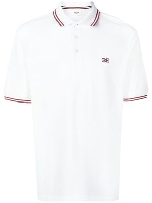 Bally embroidered logo polo shirt - White
