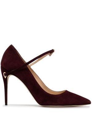 Jennifer Chamandi Lorenzo 105mm heeled pumps - Purple