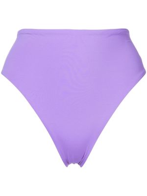 BONDI BORN Poppy high-rise bikini bottoms - Purple