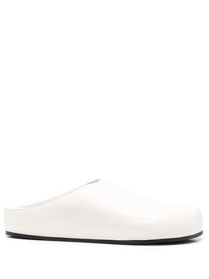 Studio Nicholson round-toe leather slippers - White