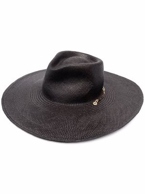 Van Palma Livy straw hat - Black