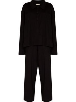 Deiji Studios The Subtle buttoned pajama shirt - Black