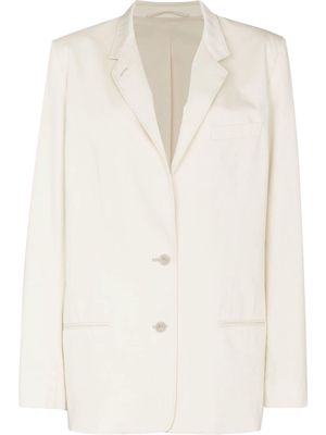 Lemaire single-breasted cotton blazer - Neutrals