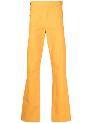 Duran Lantink eyelet-detail slim-cut trousers - Yellow