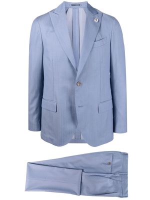 Lardini single-breasted tailored suits - Blue