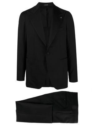 Tagliatore fitted single-breasted suit set - Black
