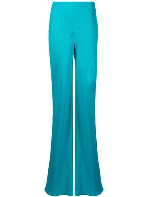 Alberta Ferretti high-rise flared trousers - Blue