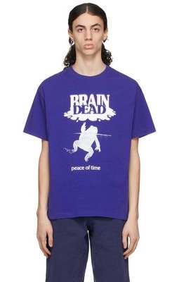 Brain Dead Blue Peace Of Time T-Shirt