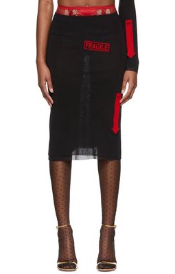 Jean Paul Gaultier SSENSE Exclusive Black Tulle Midi Skirt