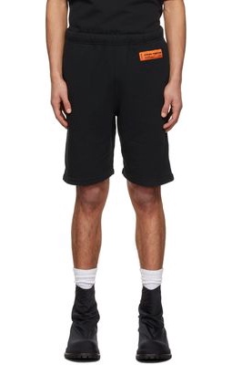 Heron Preston Black Cotton Shorts