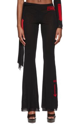 Jean Paul Gaultier SSENSE Exclusive Black Tulle Lounge Pants