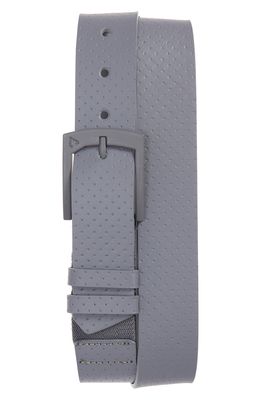 Cuater by TravisMathew Cuater by TravisMatthew Pulatus Perforated Leather Belt in Quiet Shade
