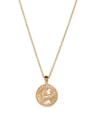 Azlee - Petit Animal Diamond & 18kt Gold Necklace - Womens - Yellow Gold