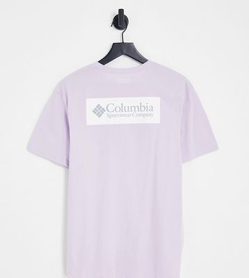 Columbia North Cascades back print T-shirt in lilac Exclusive to ASOS-Pink
