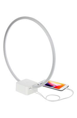 Brightech Circle LED Table Lamp in White