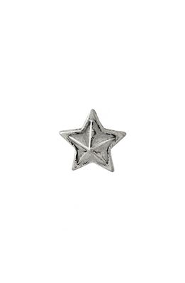 AllSaints Men's Star Sterling Silver Single Stud Earring in Warm Silver