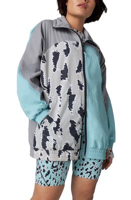 adidas by Stella McCartney Lightweight Recycled Nylon Track Jacket in Splash/Bligrn/White