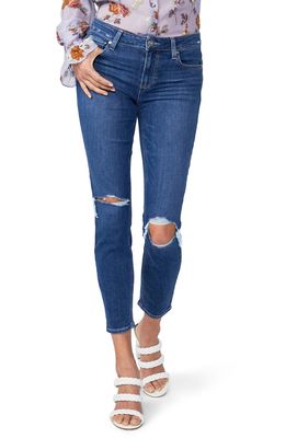 PAIGE Verdugo Ripped Crop Skinny Jeans in Radio Star Destructed