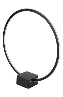 Brightech Circle LED Table Lamp in Black