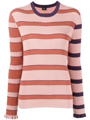 PS Paul Smith colour-blocked stripe knit jumper - Pink