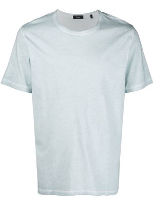 Theory crew neck cotton T-shirt - Blue