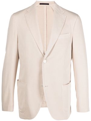The Gigi single-breasted tailored blazer - Neutrals