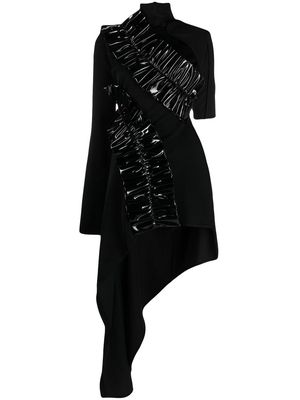 Duran Lantink ruched-detail open back dress - Black