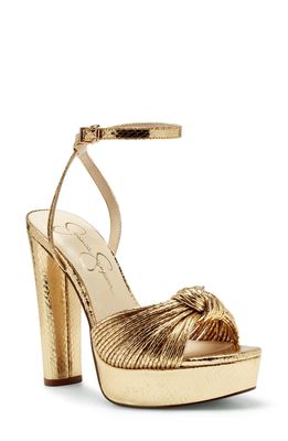 JESSICA SIMPSON Immie Platform Sandal in Gold