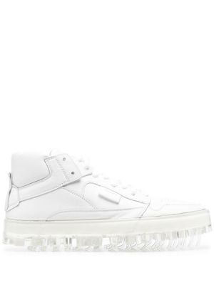 RBRSL RUBBER SOUL chunky lace-up trainers - White