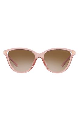 Michael Kors 54mm Gradient Cat Eye Sunglasses in Pink /brown Pink Gradient