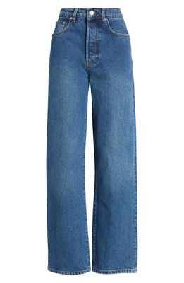 AMENDI Vivi High Waist Wide Leg Organic Cotton Jeans in Blue Me Away