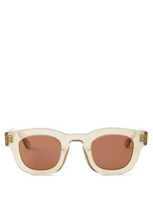 Thierry Lasry - Darksidy Round Acetate Sunglasses - Mens - Beige