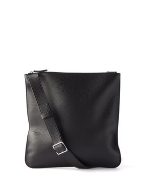 The Row - Dylan Grained-leather Cross-body Bag - Mens - Black