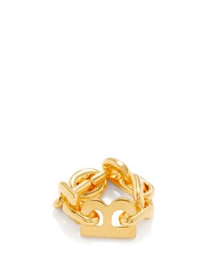 Balenciaga - B Chain Ring - Womens - Gold