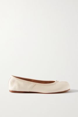Maison Margiela - Tabi Split-toe Leather Ballet Flats - White