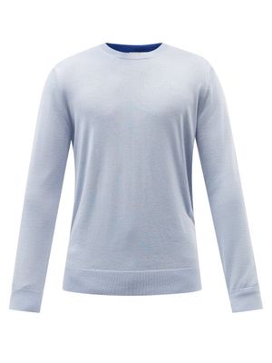 Gabriela Hearst - Wells Reversible Cashmere And Silk Sweater - Mens - Light Blue