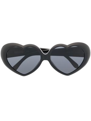 Moschino Eyewear heart-shaped frame sunglasses - Black