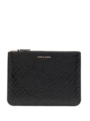 Comme Des Garçons Wallet embossed-logo detail wallet - Black