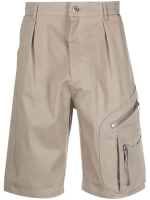 Les Hommes knee-length cargo shorts - Neutrals