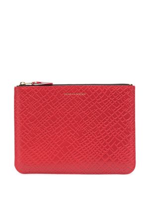 Comme Des Garçons Wallet embossed-logo detail wallet - Red