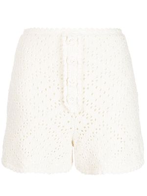Alice McCall Salty Kiss crochet shorts - Neutrals
