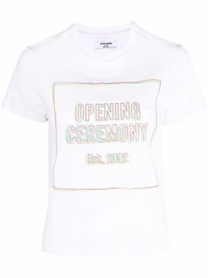 Opening Ceremony box logo-print T-shirt - White