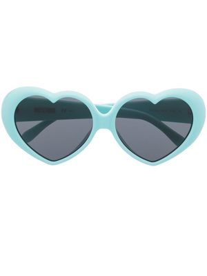 Moschino Eyewear heart-shaped frame sunglasses - Blue
