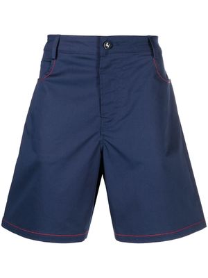 Ferrari logo-print wide-leg shorts - Blue