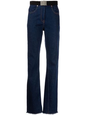 MM6 Maison Margiela belted bootcut jeans - Blue