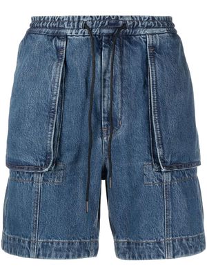 Juun.J knee-length denim shorts - Blue