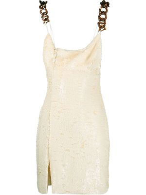 Gcds sequin-embellished mini dress - Neutrals