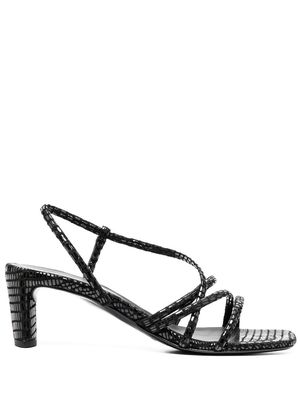 Del Carlo strappy 60mm heel sandals - Black